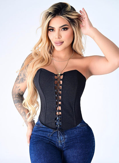 Corset Satín Diseño Lumina Dorada, Realza Tu Figura con Elegancia y Confort